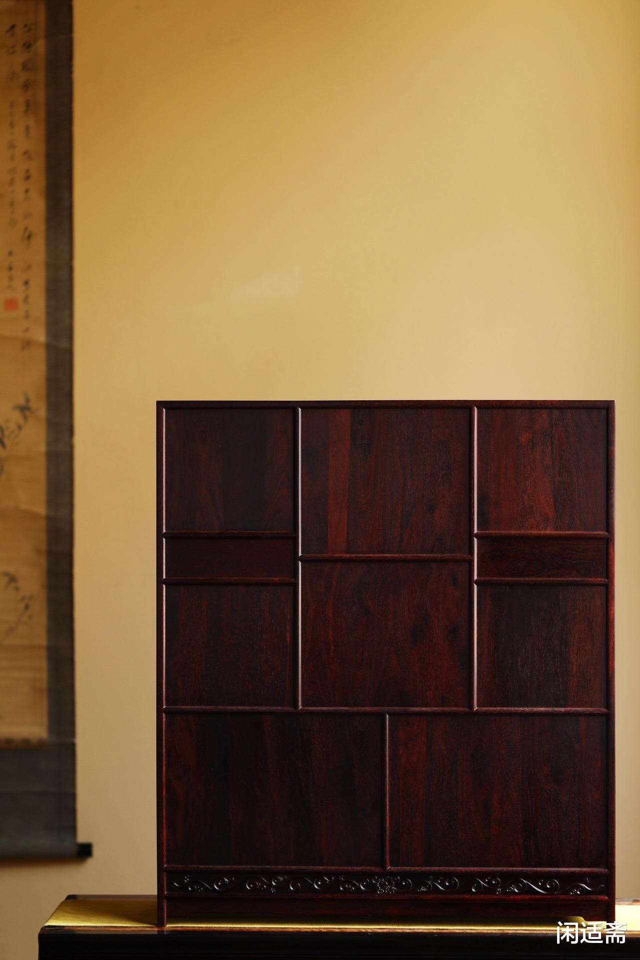 文人漫生活,印度小叶紫檀,多宝阁
