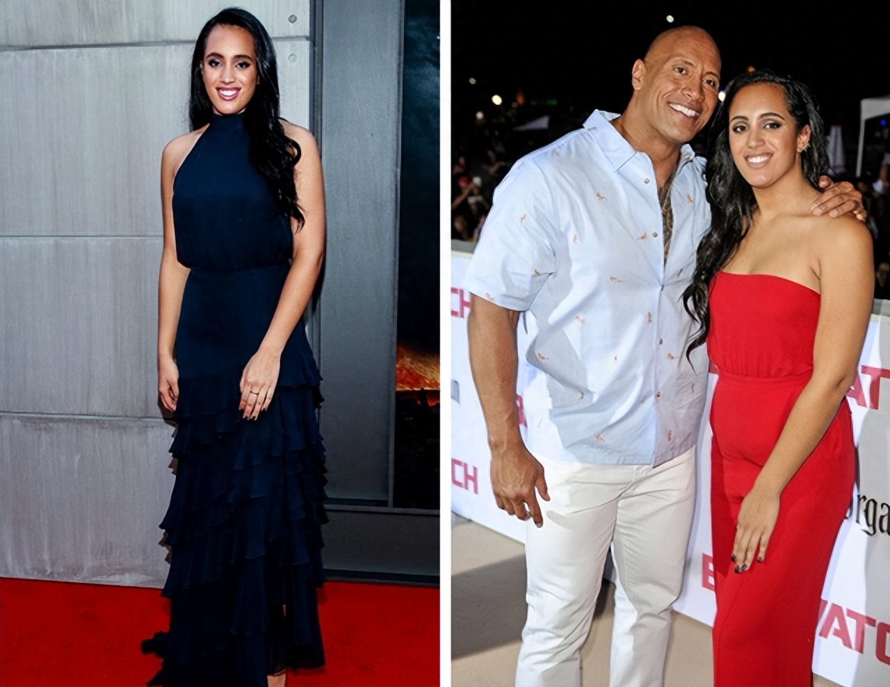 巨石强森的3个女儿:都避开了父亲的“基因”,漂亮如迪士尼公主