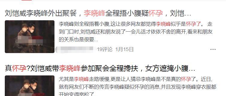 李晓峰|曝李晓峰怀孕2个月，疑返港隐婚，刘恺威为讨好欲将小糯米还杨幂