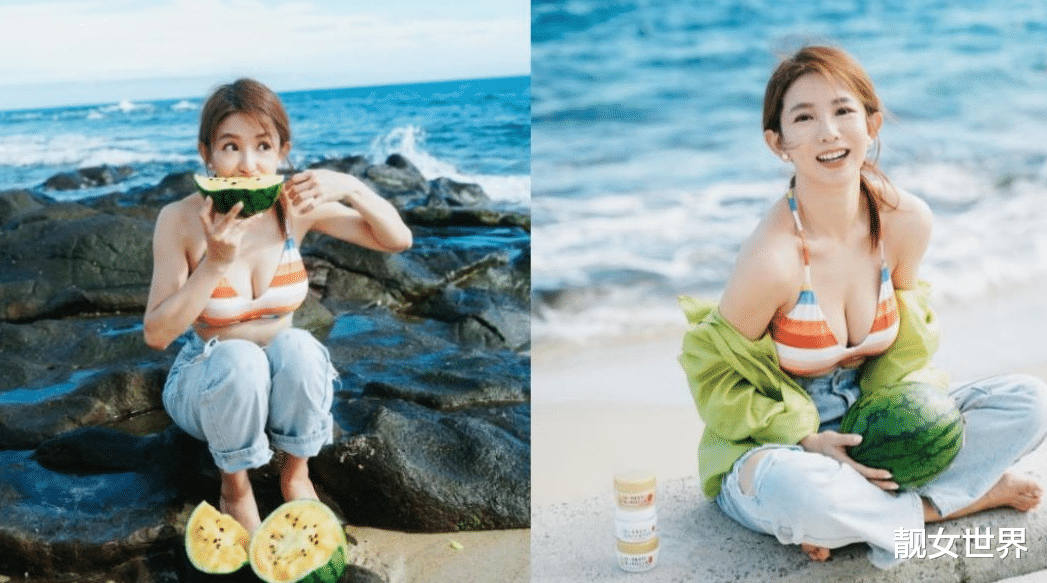 瑶瑶海边大解放!超凶身材全曝光 网友暴动:这是可以看的吗