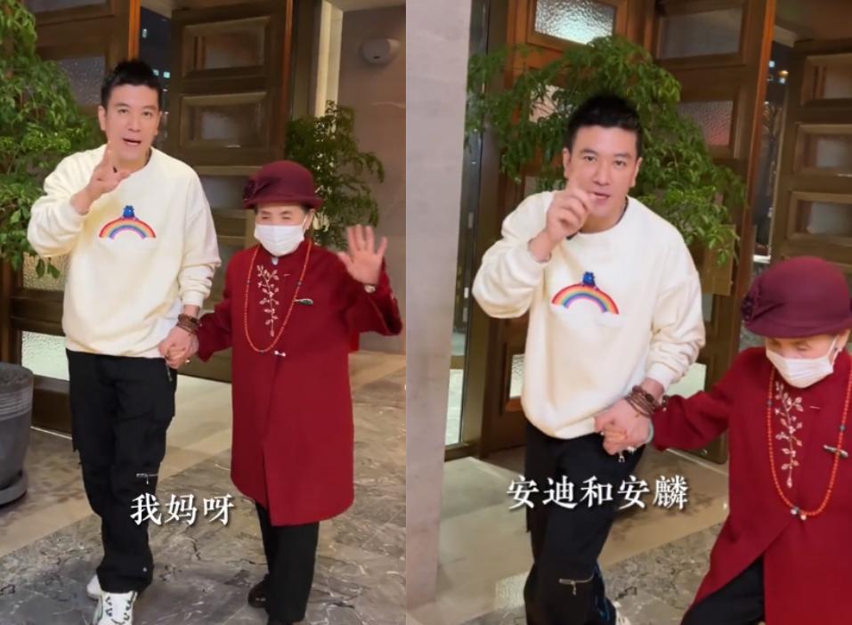 安迪|杨子一家五口团聚!安迪变胖长胡子被忽视,黄圣依被指偏心小儿子