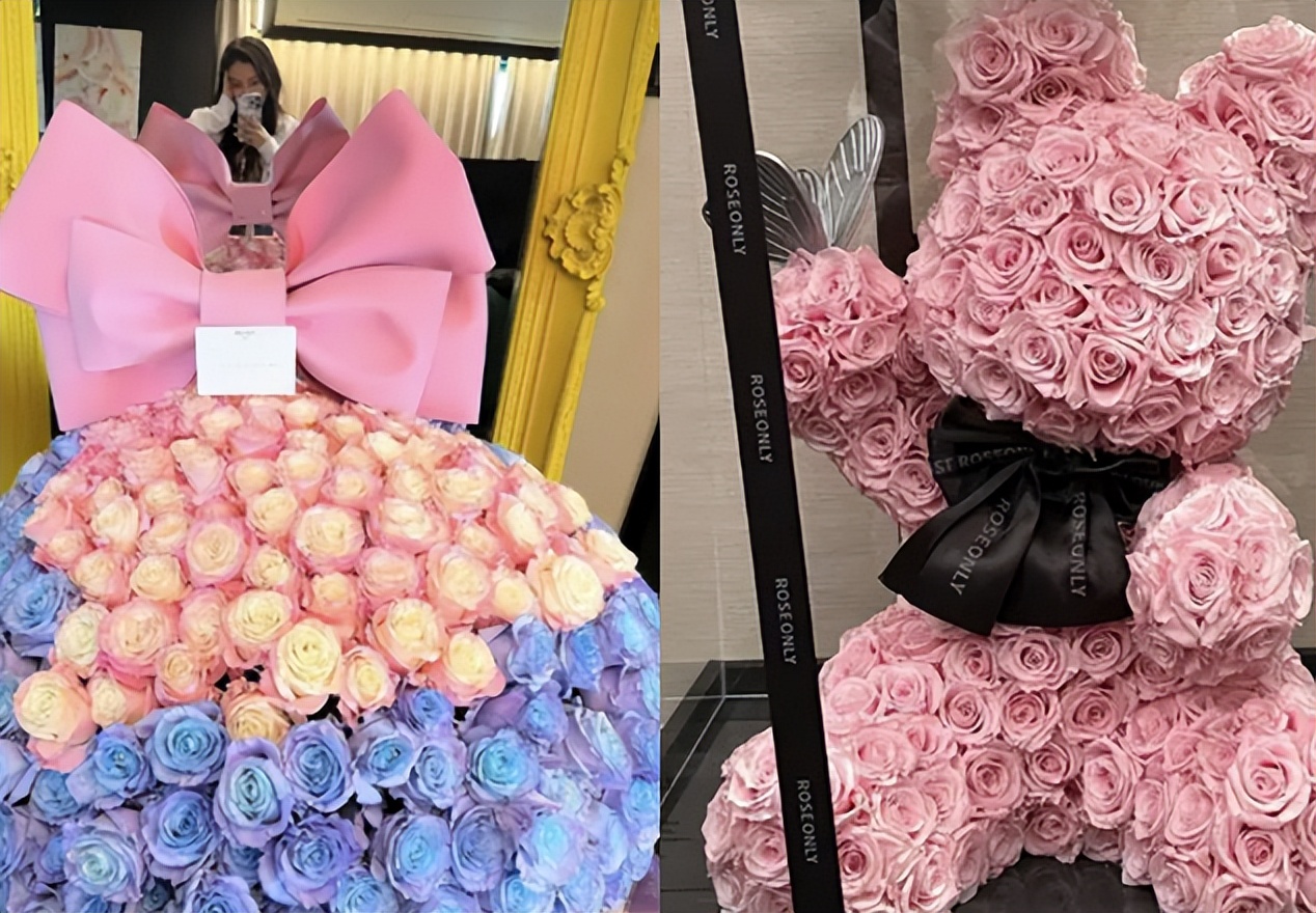 ab晒玫瑰钻戒疑官宣恋情,甜喊宝贝好腻歪,头天黄晓明发文有深意