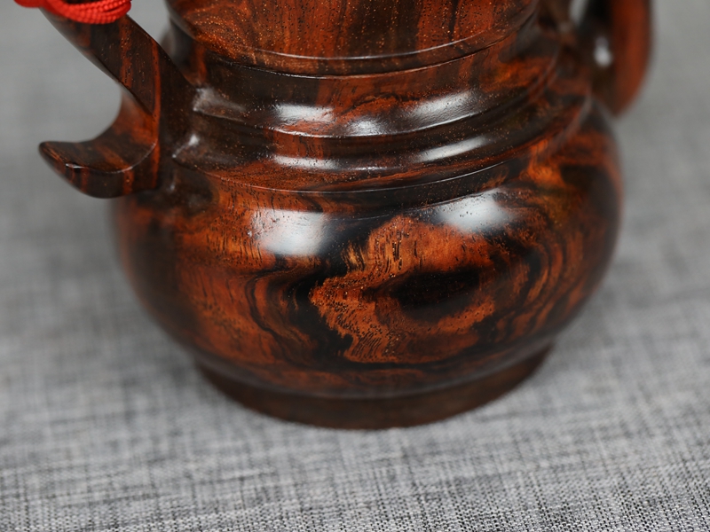 |交趾黄檀老挝大红酸枝提梁壶