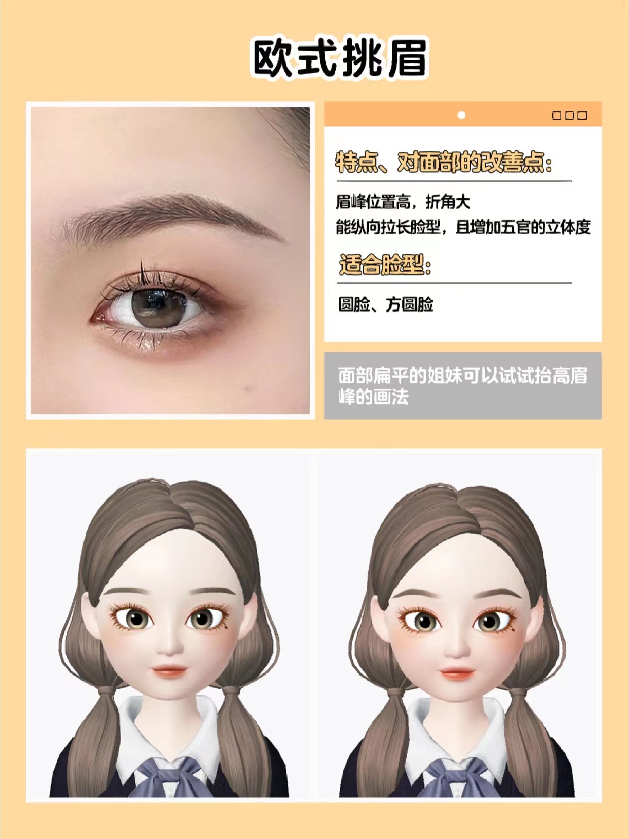 于文文 圆脸、方脸、鹅蛋脸、瓜子脸…你的眉毛选对了吗?(换眉=换脸)