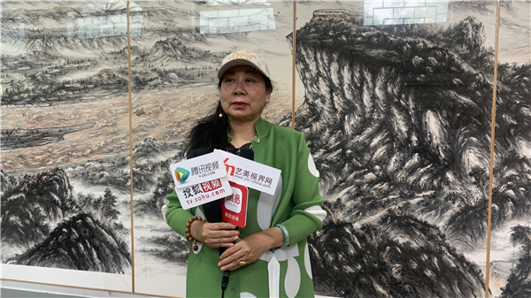 山水画|长河追日——靳文艺山水画作品展新闻发布会在京成功举办