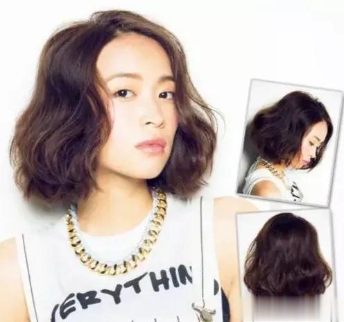 \及肩卷发\关键是卷度