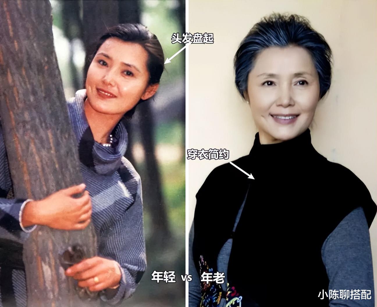 60+潘虹和姜黎黎亲身示范：不披发、不穿老年装，优雅老去真美