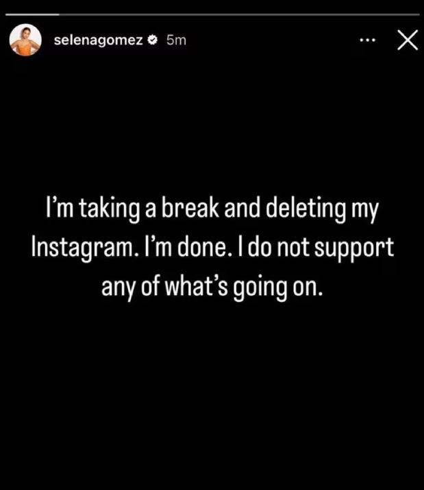 赛琳娜因支持以色列遭网暴:网友要求退网!