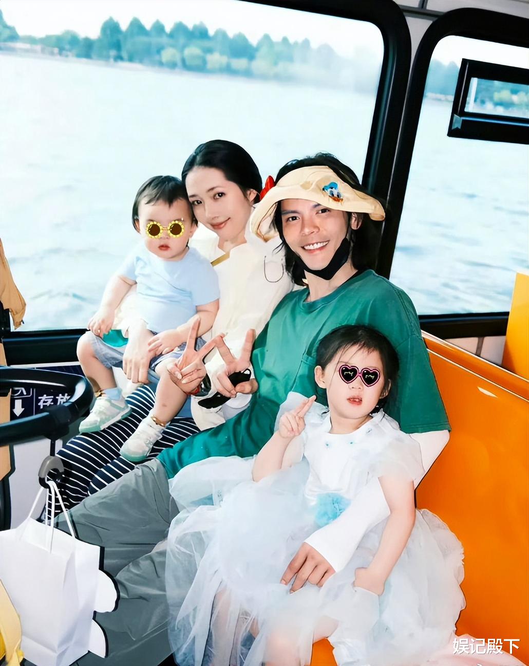 郭碧婷基因可惜了，儿子不像自己像向华强，从小面相就是狠角色！