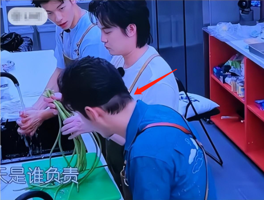 黄晓明上综艺被疑戴假发套，后脑勺稀疏头顶像帽子，小海绵或遗传