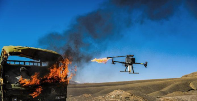 解放军喷火无人机:被称"堑壕扫帚",可对敌人造成大范围杀伤 - 军事