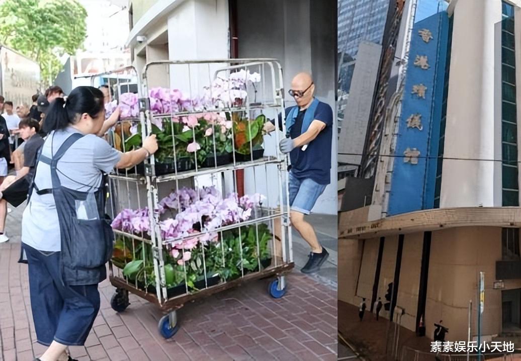 李玟告别式灵堂外景曝光，9位好友致悼词，粉色花牌摆在大门口