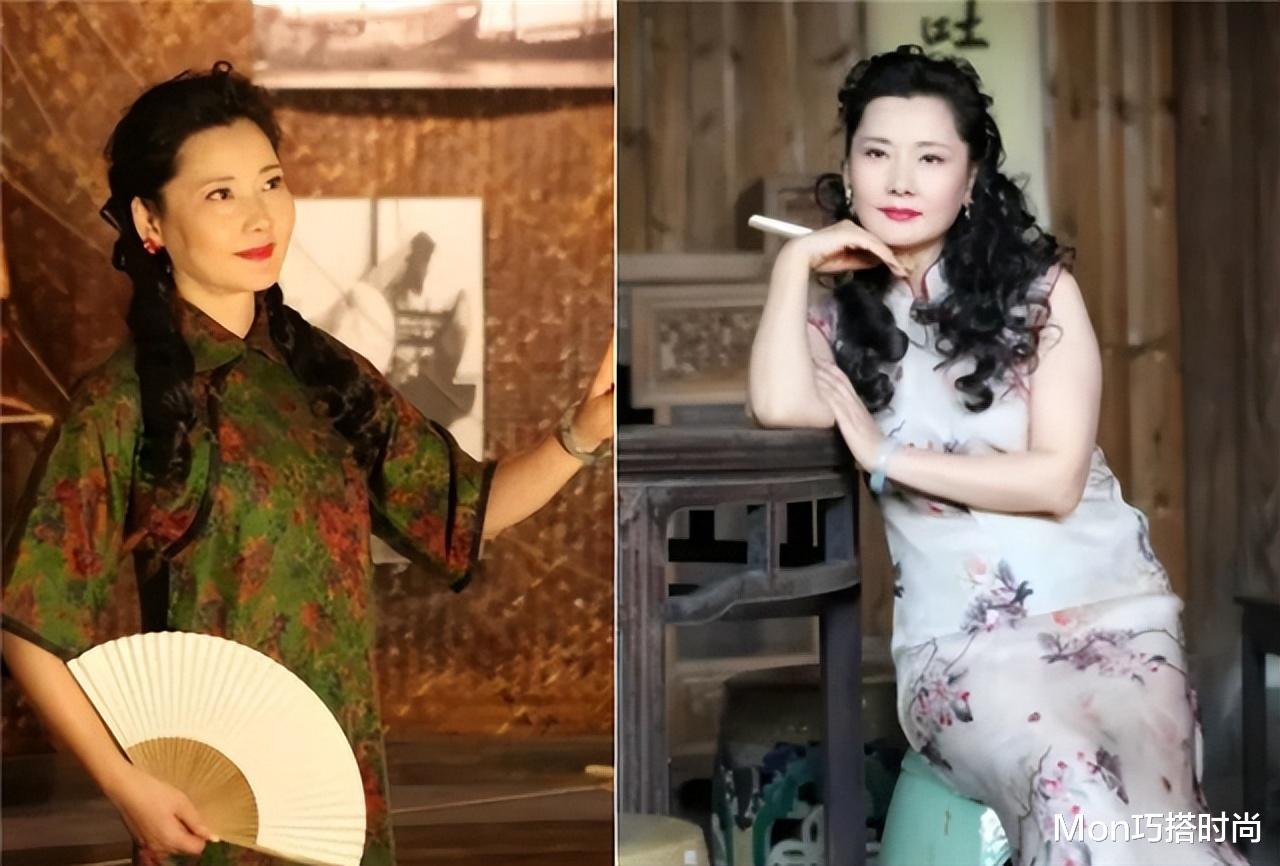 被何赛飞的“卷发造型”圈粉了，洋气又显脸小，值得中年女人借鉴