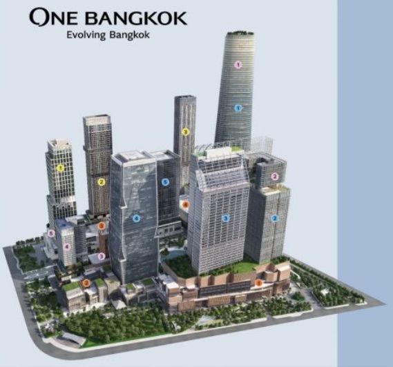 |泰国的地标项目One Bangkok，2024年开放第一期