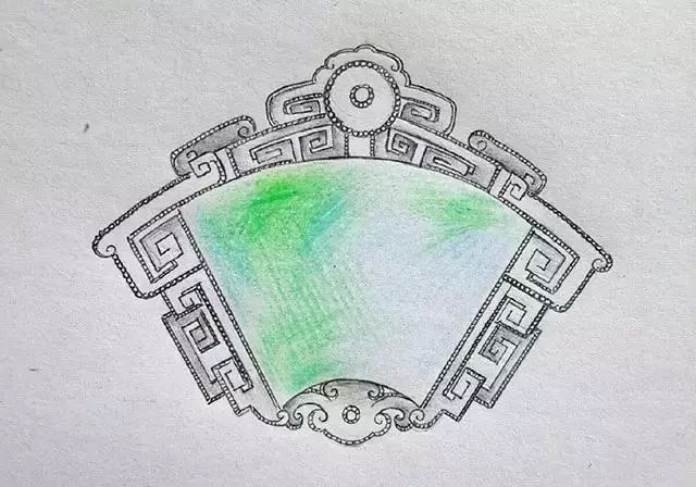 欣赏一下大师级的翡翠镶嵌手稿