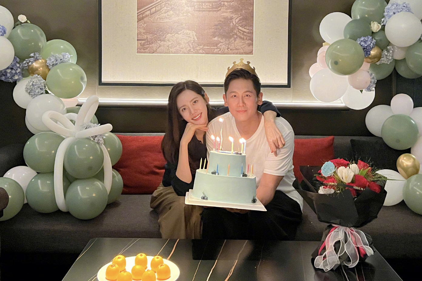 秋瓷炫|秋瓷炫520踩点秀幸福,晒照为于晓光庆生,互相示爱:一辈子对你好
