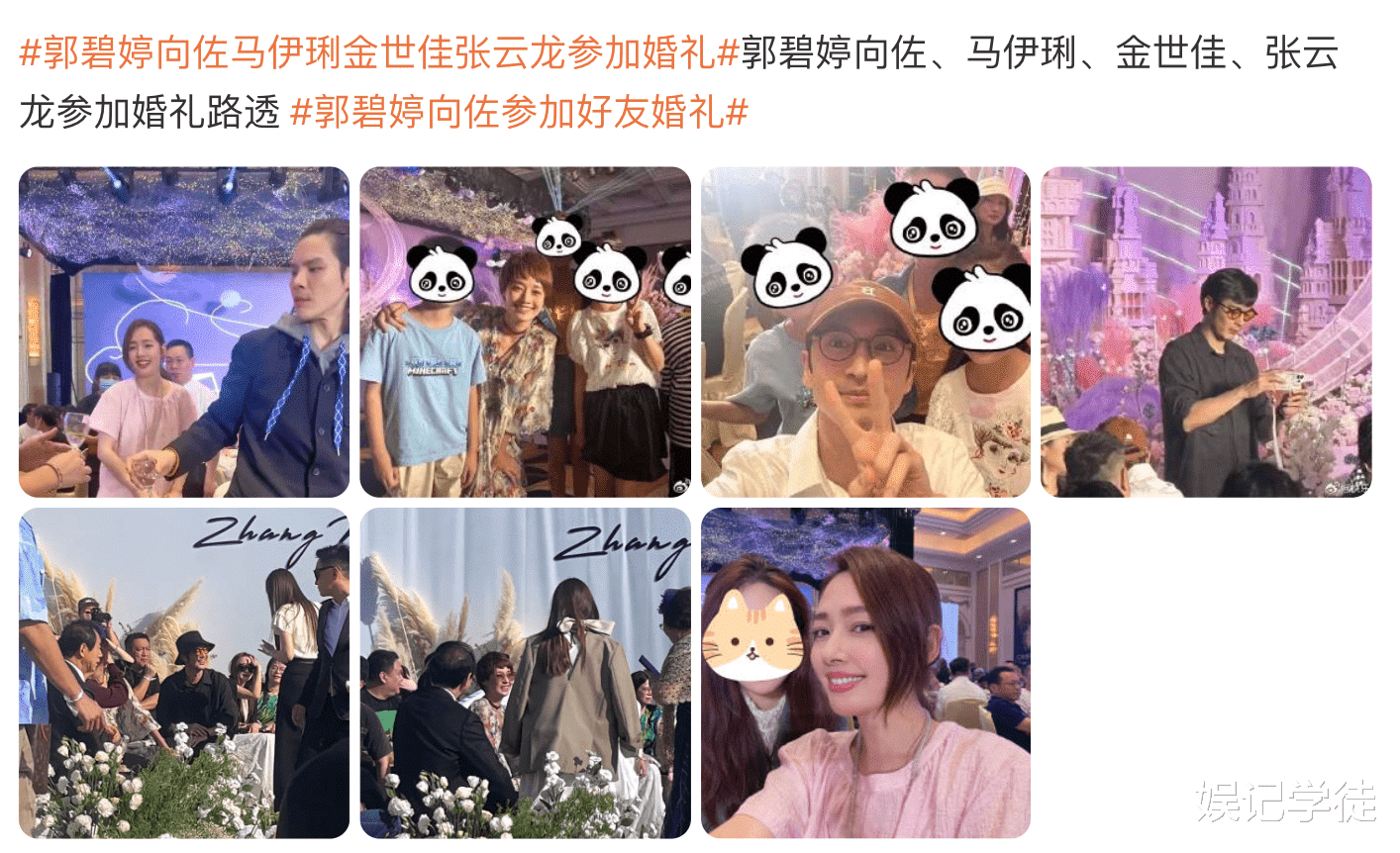 向佐一家参加好友婚礼,小奶皇开心激动,郭碧婷穿着简单五官迷人