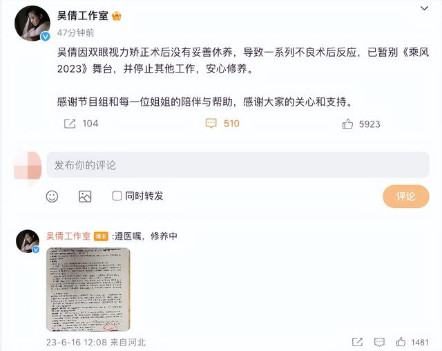 谢霆锋|知名女演员宣布:退出,停止其他工作!原因曝光