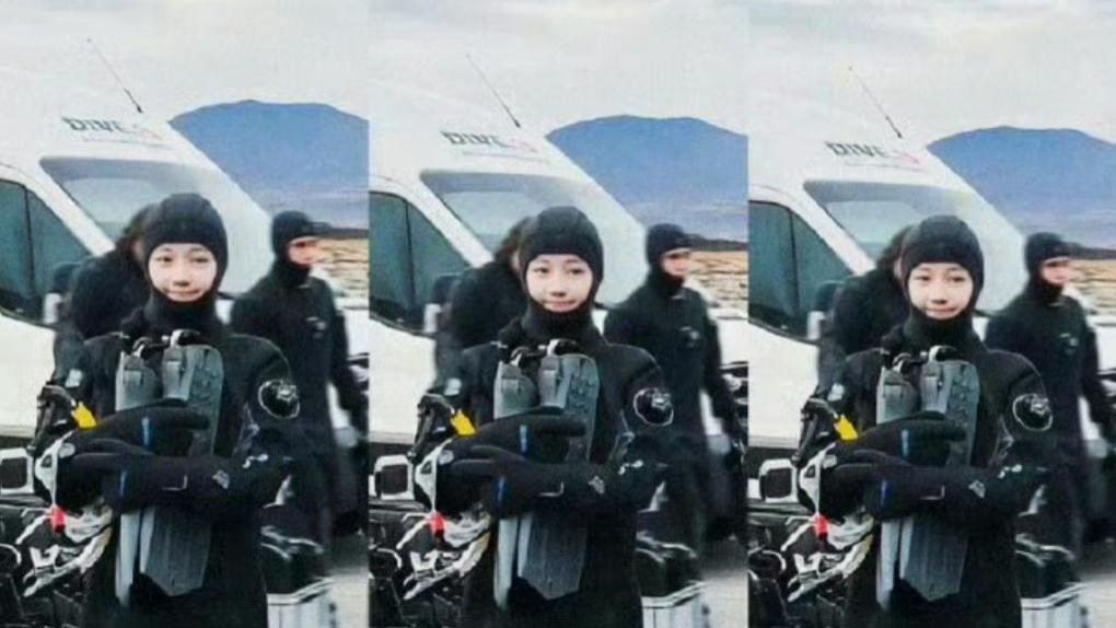 迪丽热巴冰岛潜水装造型曝光！像只小海豚，秦岚、秦海璐同行录综艺