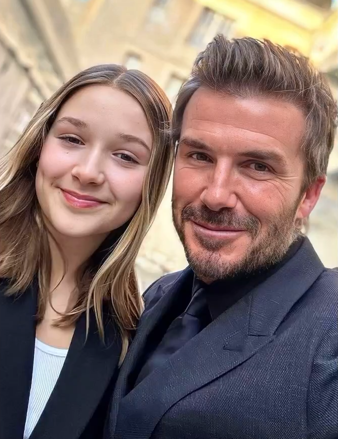 贝克汉姆全家为爱女庆12岁生日,小七又瘦又美,身高超过妈妈