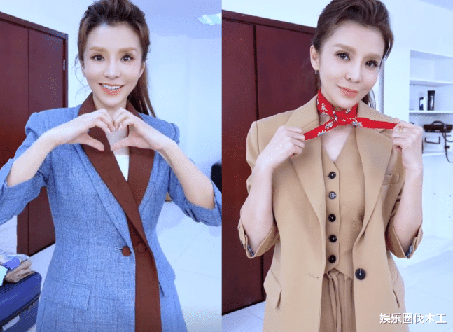 朱迅|49岁央姐朱迅晒新年开工照!嘴歪脸僵眼凹认不出,满脸倦容显老态