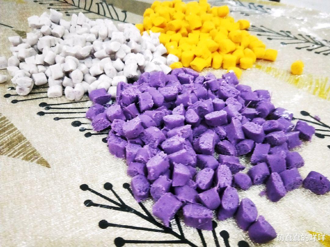食材|双色薯丸，色彩斑斓，口感绵密，美味与艺术的完美融合！