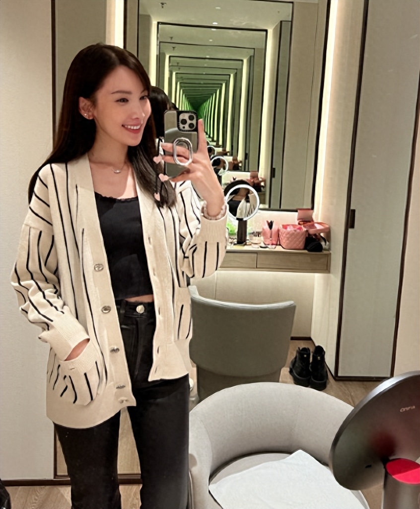 陈若仪赴长沙为林志颖庆生，39岁似少女，被赞骨相美