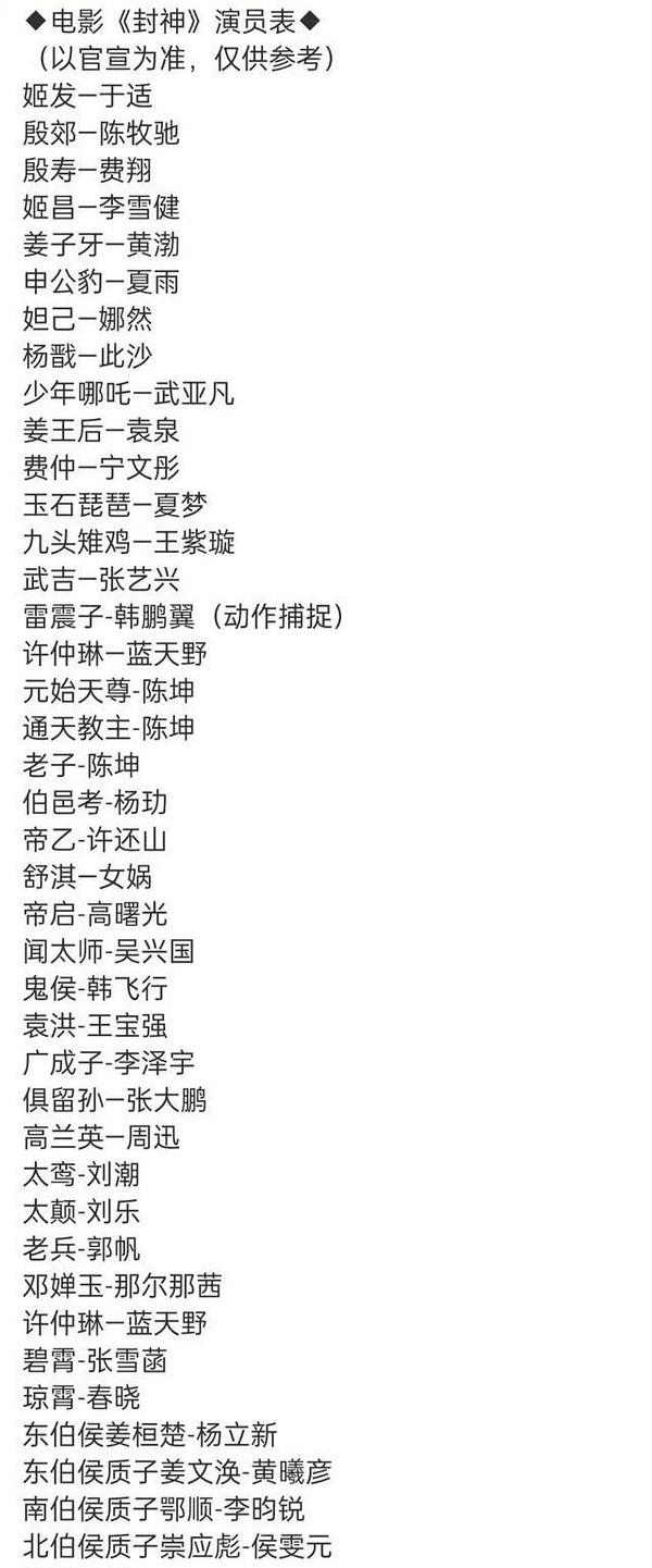 《封神第二部》明年暑期上映，舒淇饰演女娲，郭帆也来客串