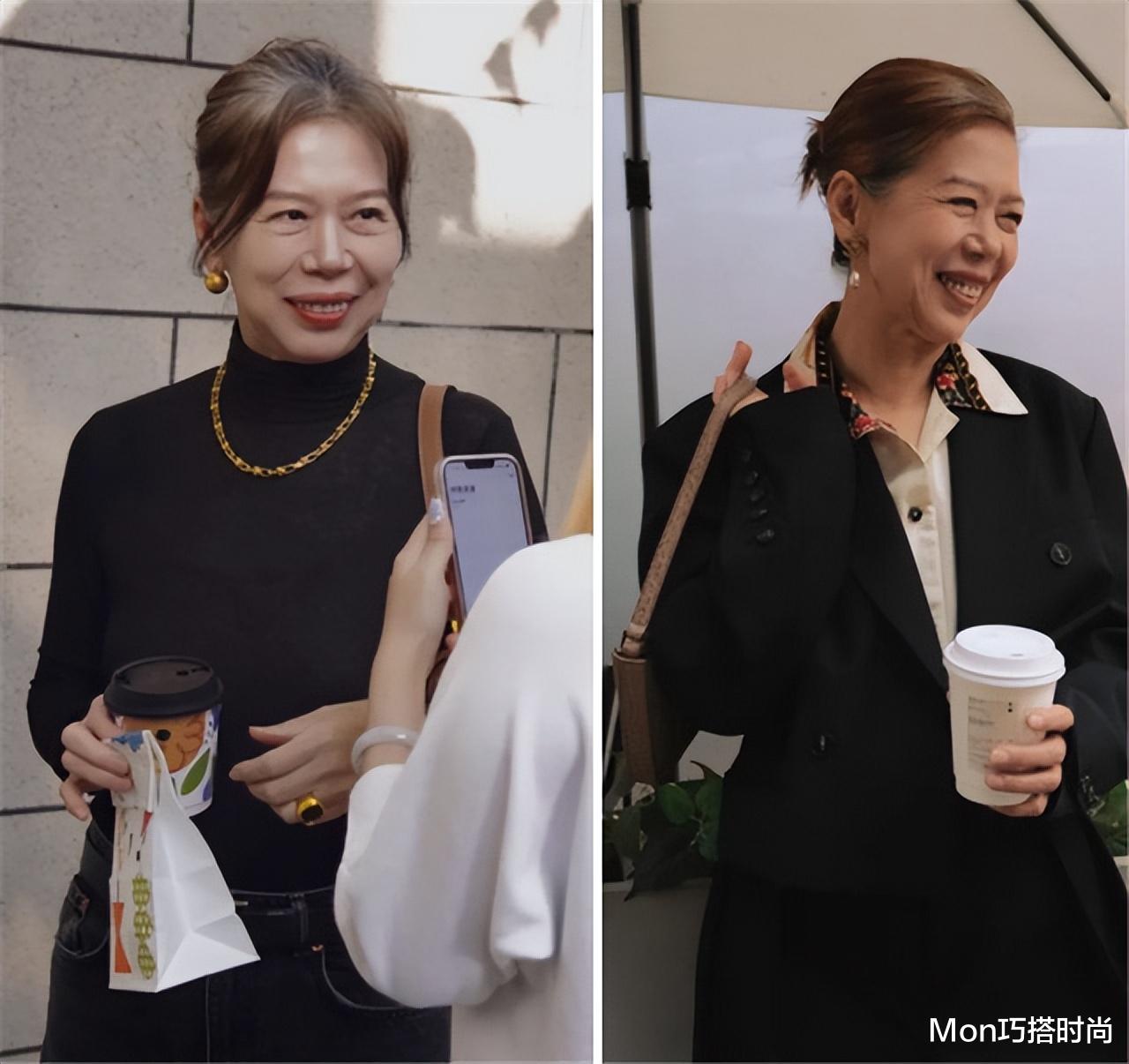 这才是62岁萍宝优雅老去的秘诀：坚决不穿老年装，妆发精致又得体