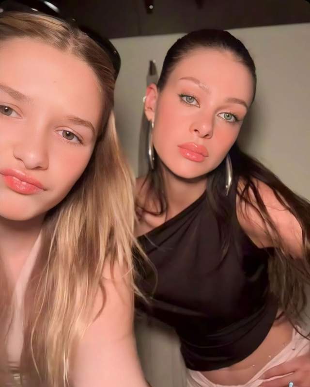 贝克汉姆家开圣诞睡衣派对，超欢乐，小七走在肉眼可见的变美路上