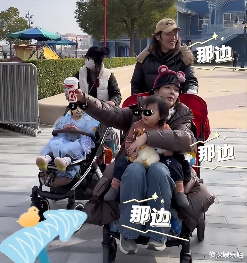 向佐用婴儿车推老婆孩子,甜喊郭碧婷“大女儿”,一家四口超幸福