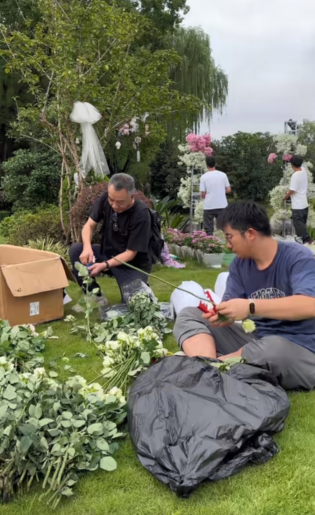 乔任梁去世7周年,陈乔恩连续7年晒粉色天空,乔爸在墓地布置粉色花海