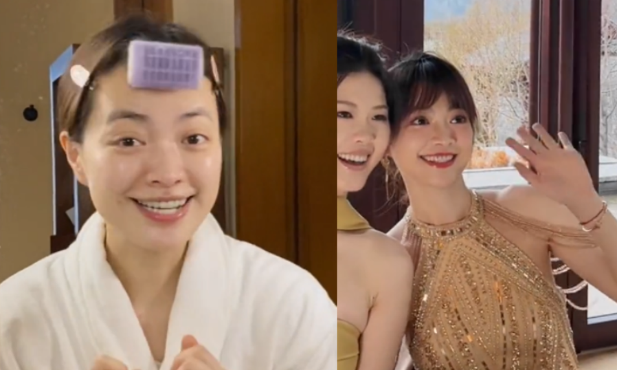 主持人 原来主持人也喜欢“造假”，从睫毛，到屁股，甚至发型都是假的