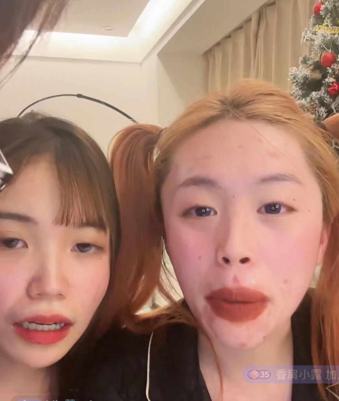 网红大嘴妹直播素颜瘆人,化妆后卡粉明显,网友道出“造假”真相