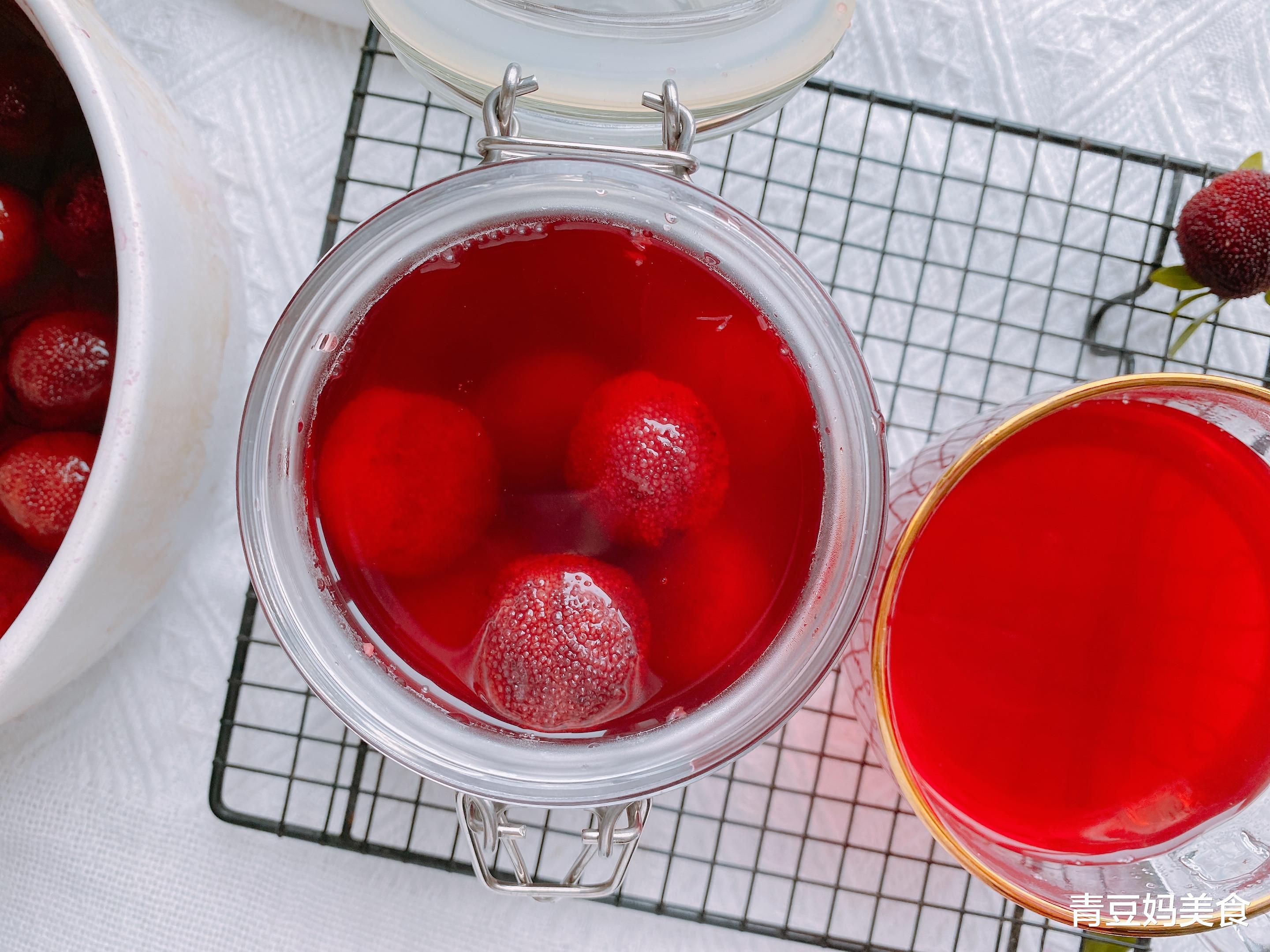 冰糖|夏天别错过杨梅罐头，2分钟学会，冰爽清甜，开胃补水，保质期久