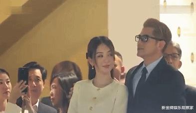 魏大勋|郭富城带方媛看赛马，爱驹跑第一赢200万，女方脸部圆润疑怀三胎