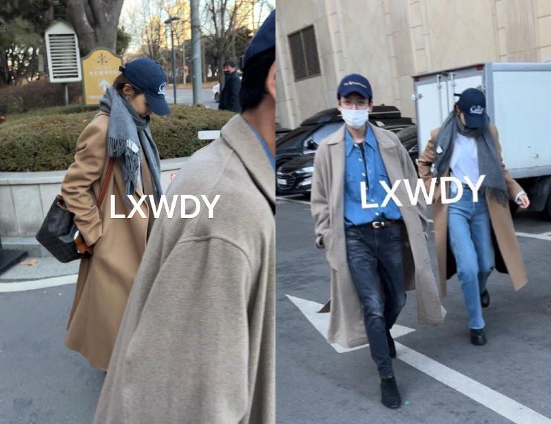 |教科书等级情侣穿搭！郑敬淏、秀英「教科书」情侣装现身街头