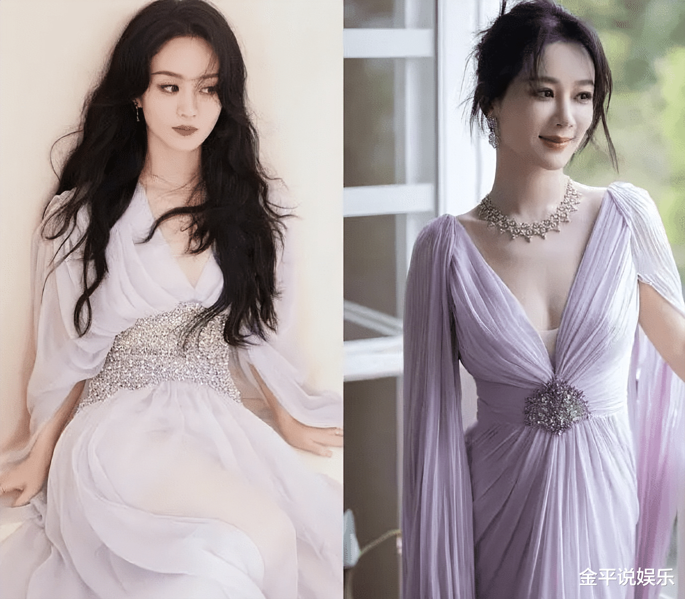 杨紫|当30岁杨紫和35岁赵丽颖站在一起,我才彻底明白,什么叫顶级骨相