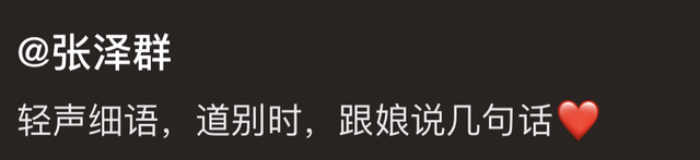 张泽群公开母亲去世画面，在病床前亲吻母亲额头，微笑送别惹泪目