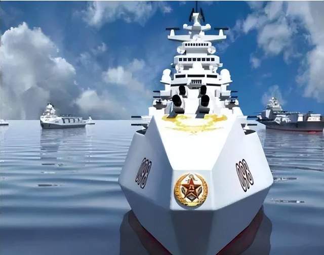 海军大型防空舰规模上的反超,这从大连造船厂"一坞五驱"照片的披露