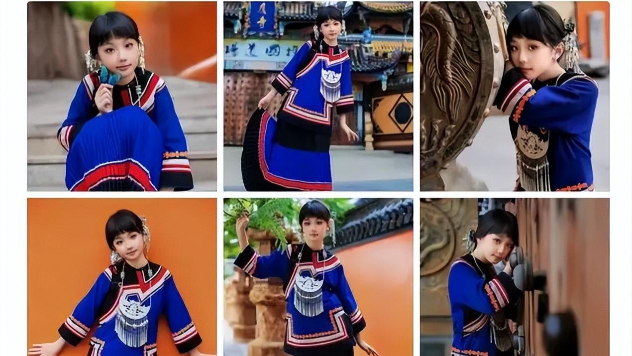 张丹峰晒9岁女儿写真照，又是一个美女胚子，明眸皓齿惹人爱