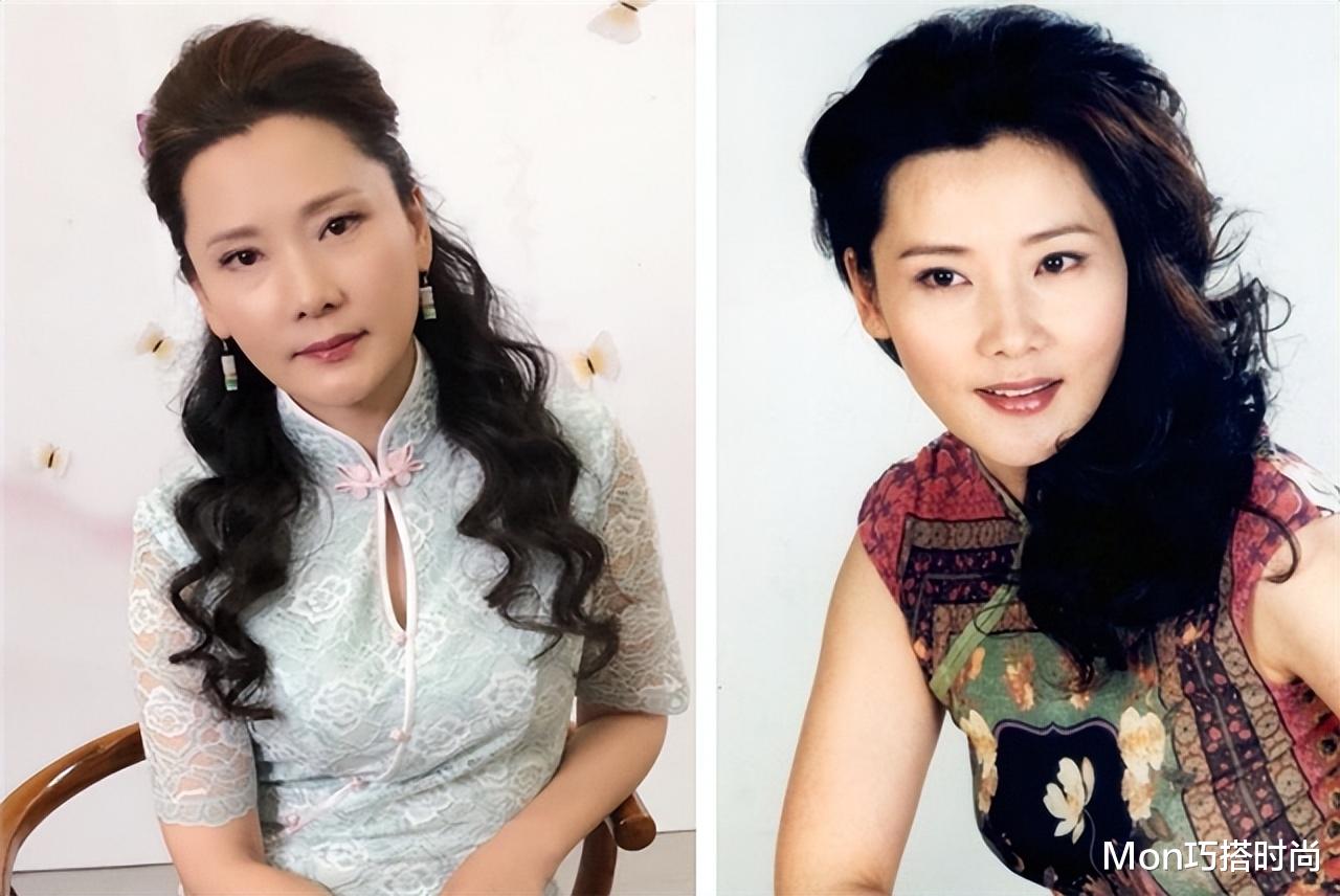 被何赛飞的“卷发造型”圈粉了，洋气又显脸小，值得中年女人借鉴