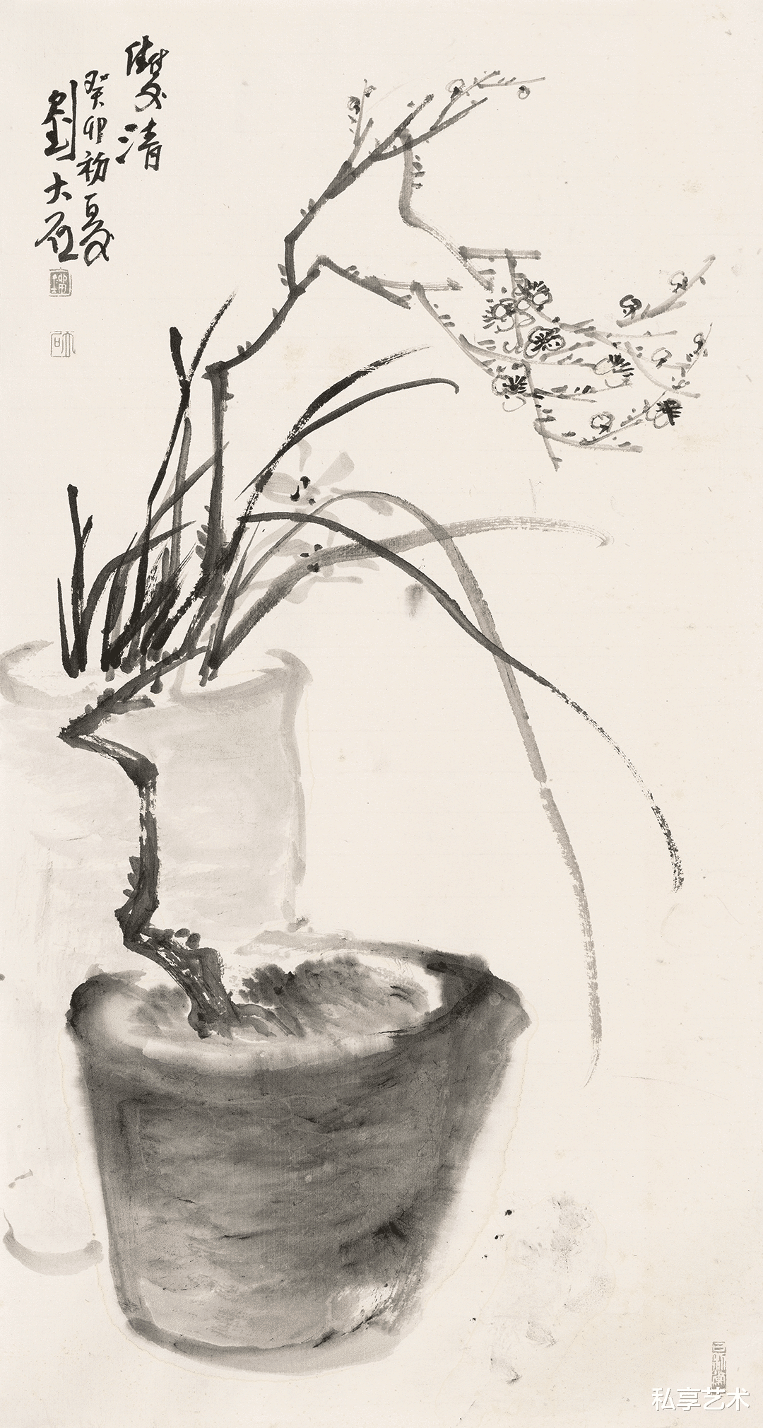 刘大石:寒梅又开丨私享艺术