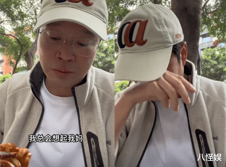 49岁王迅回老家为去世母亲庆生,坐路边吃面捂脸痛哭,画面心酸