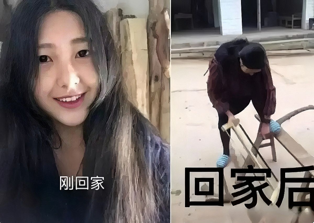 笑喷！回村前国际名模，回村后隔壁喂猪，简直就是一个天一个地