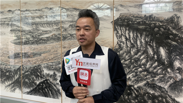 山水画|长河追日——靳文艺山水画作品展新闻发布会在京成功举办