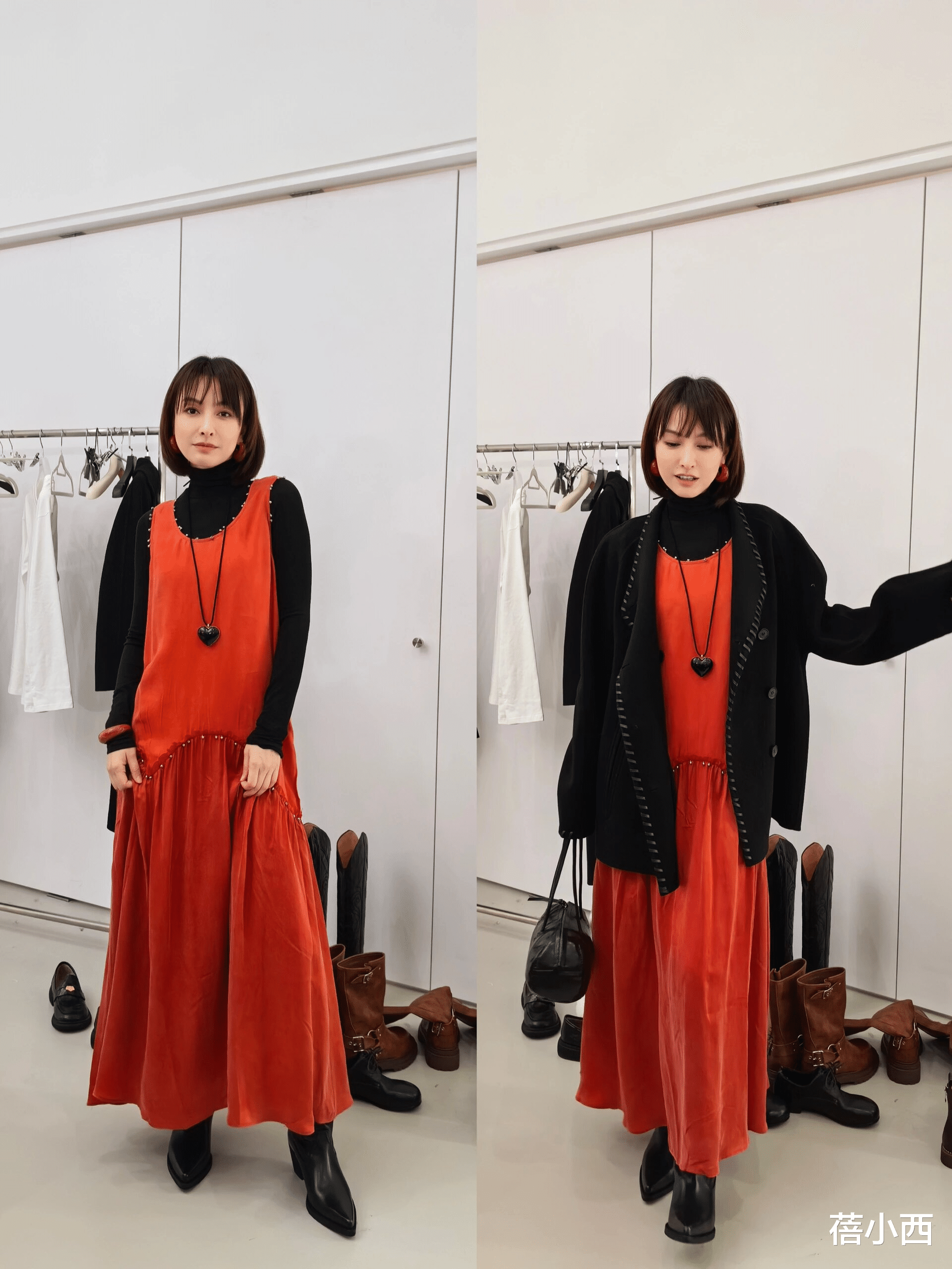 40岁吴昕带火了一种新穿法:邻家普女风,毛衣大衣羽绒服保暖时髦