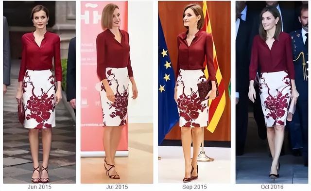 年近51岁的莱蒂齐亚王后再穿10年前旧礼服,发型有些太敷衍