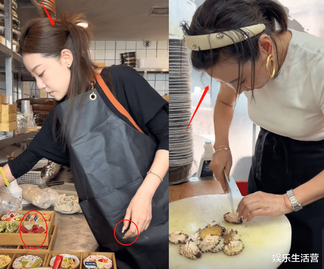 春夏穿搭 李勒优当老板，厨师不戴帽子手套，晋嫂戴美甲帮厨，网友：早晚塌