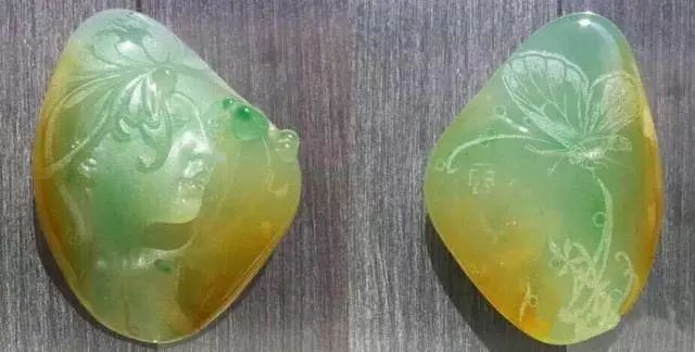 低价入手的原石竟切出“三彩”翡翠